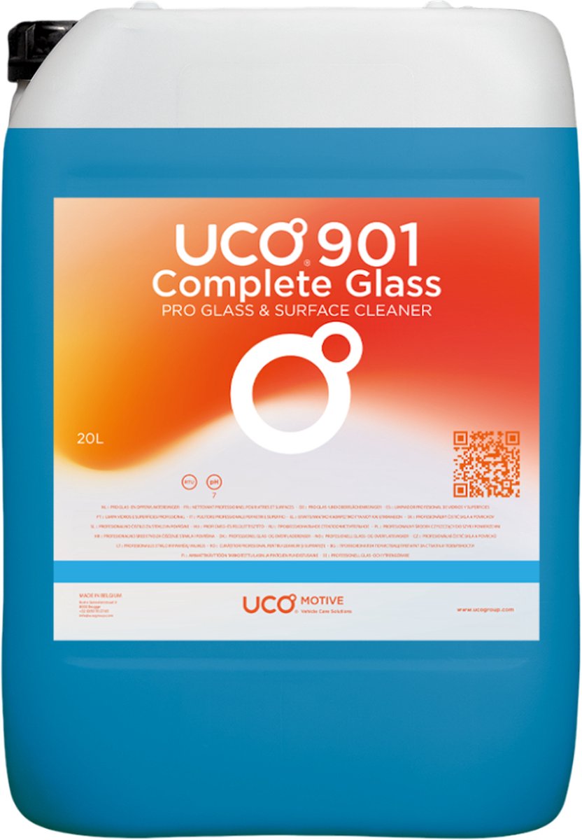 UCO® 901 Complete Glass, Professionele Glas- en Oppervlaktereiniger - Pro Glass & Surface Cleaner - 0,95/5/20 liter