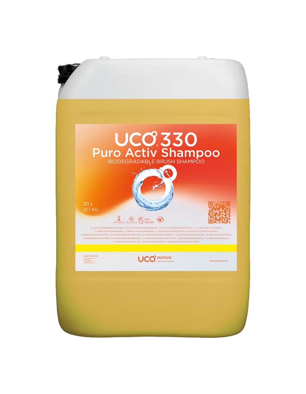 UCO® 330 Puro Activ Shampoo - Biodegradable Brush Shampoo - 20 liter