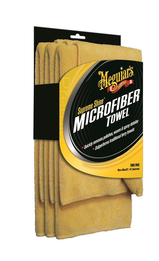 Meguiars Supreme Shine Microfiber Towel 40x40cm - 3 stuks