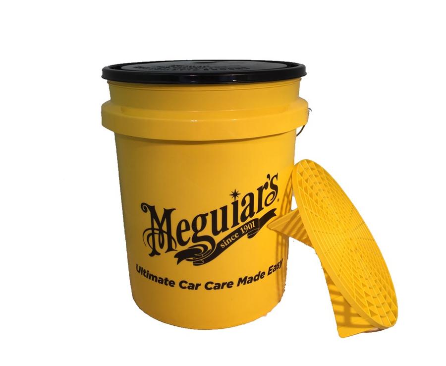 Meguiars was emmer + deksel + grit guard