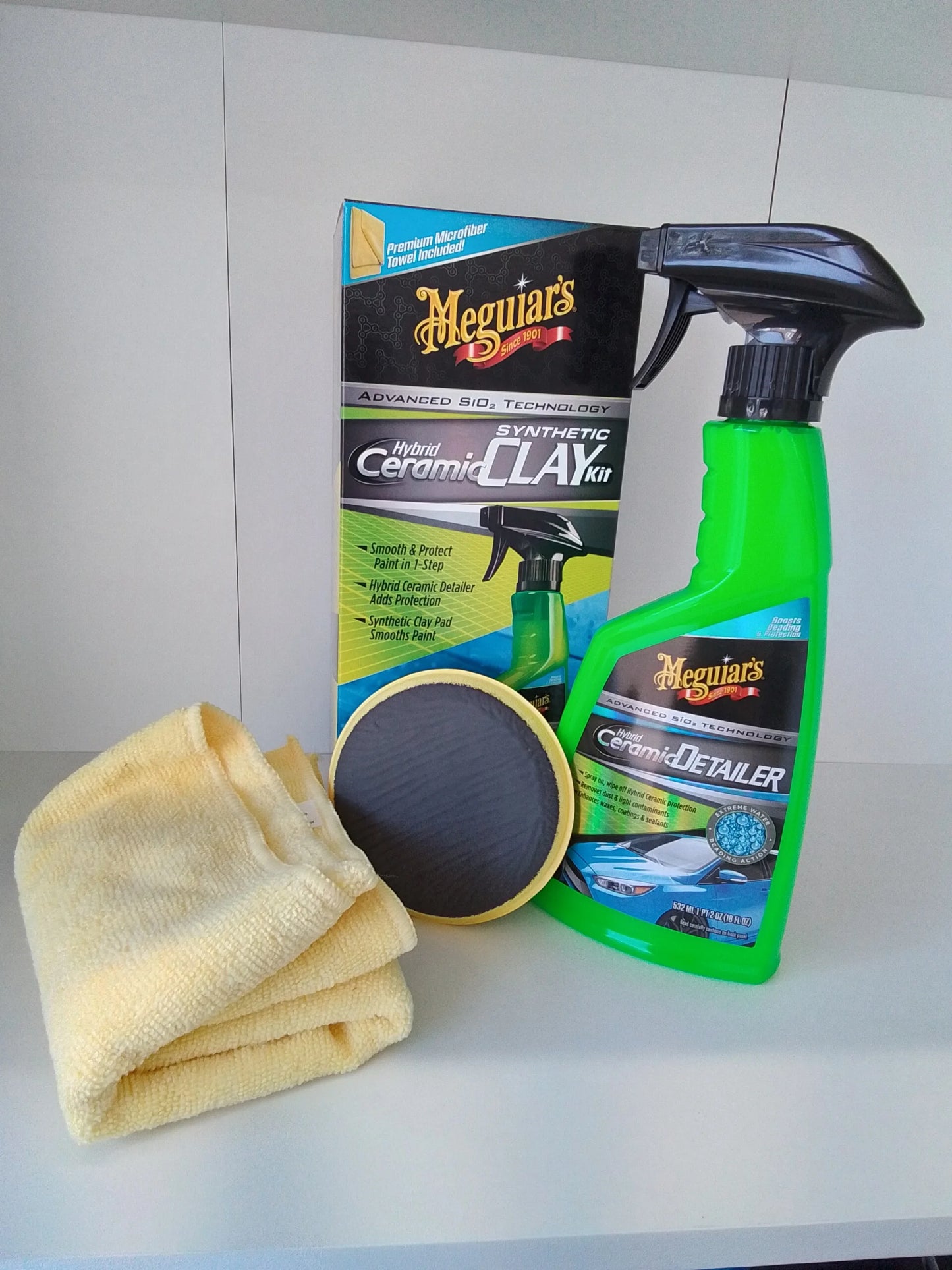 Meguiars Hybrid Ceramic Synthetic Clay kit