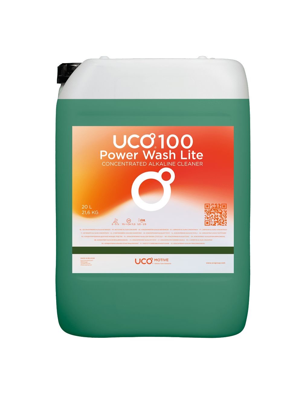 UCO® 100 Power Wash Lite - Concentrated Alkaline Cleaner - 20 liter